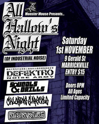 Live show poster for 2025-11-01 - Monster Mouse, Sydney